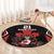 Custom Canada Rugby Pacific Round Carpet Beaver and Maple Leaf