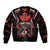 Custom Canada Rugby Pacific Sleeve Zip Bomber Jacket Beaver and Maple Leaf