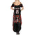 Custom Canada Rugby Pacific Summer Maxi Dress Beaver and Maple Leaf