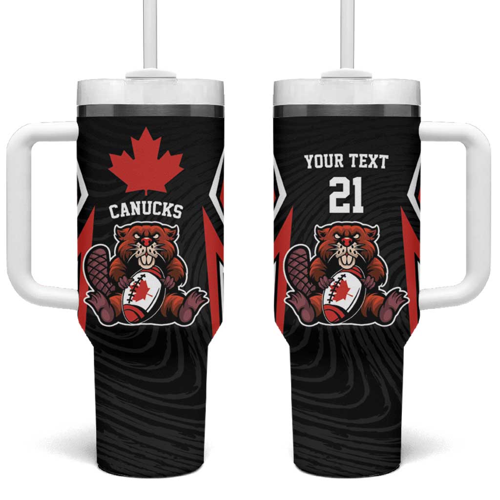 Custom Canada Rugby Pacific Tumbler With Handle Beaver and Maple Leaf