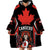 Custom Canada Rugby Pacific Wearable Blanket Hoodie Beaver and Maple Leaf