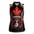 Custom Canada Rugby Pacific Women Sleeveless Polo Shirt Beaver and Maple Leaf