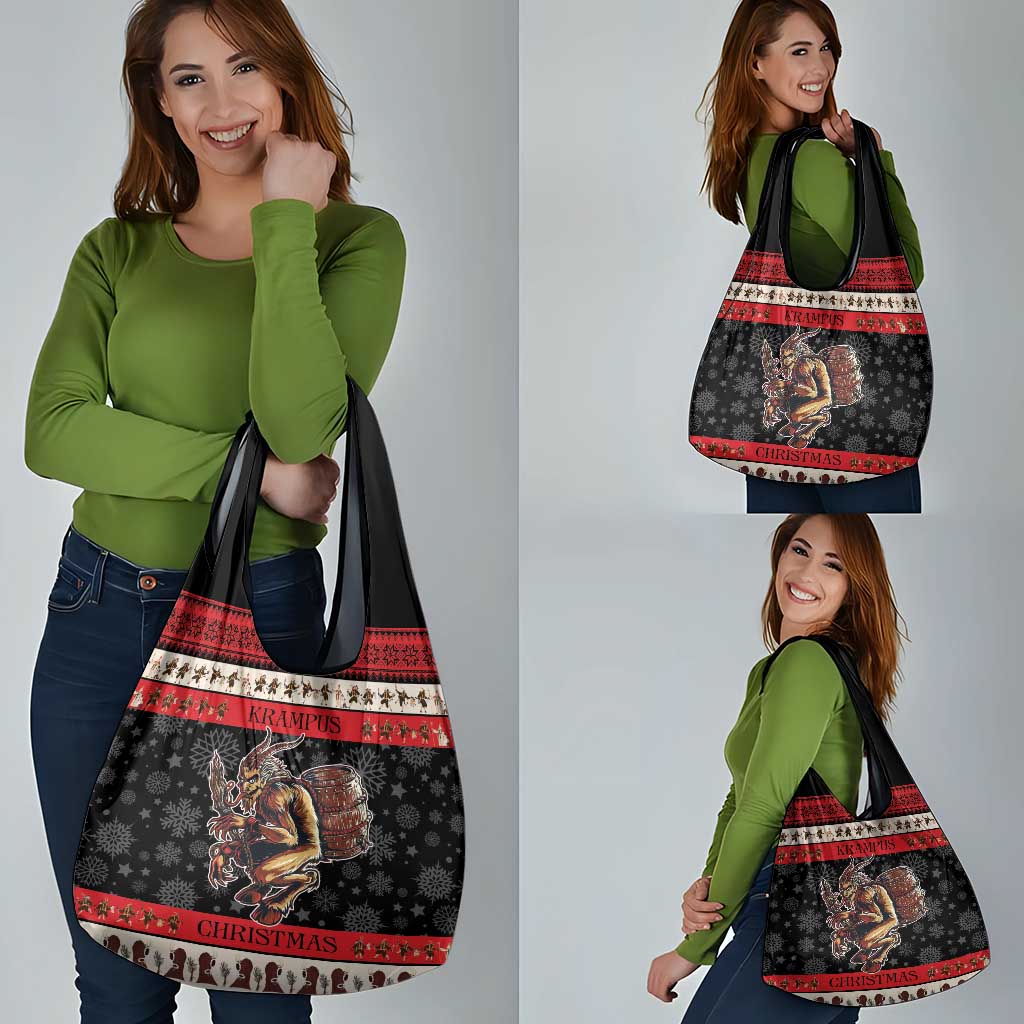 Krampus The Christmas Devil Grocery Bag