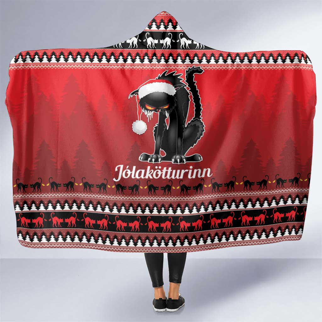 Jolakotturinn Iceland Hooded Blanket Yule Cat Merry Christmas