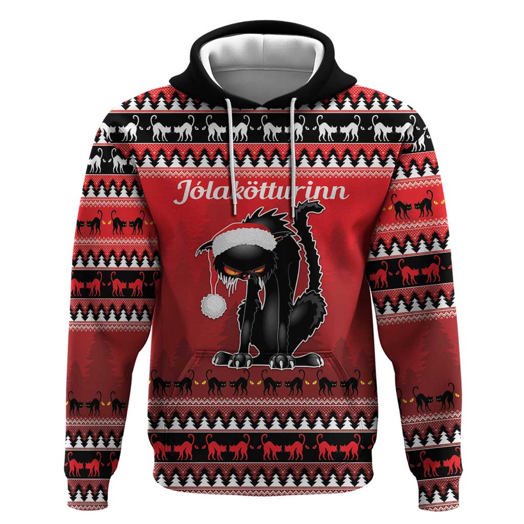 Jolakotturinn Iceland Hoodie Yule Cat Merry Christmas - Wonder Print Shop