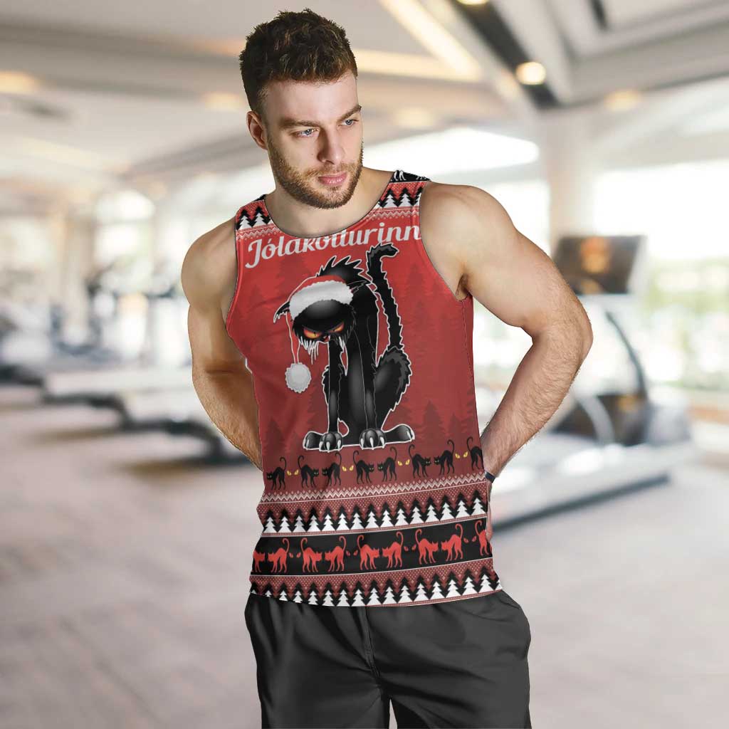 Jolakotturinn Iceland Men Tank Top Yule Cat Merry Christmas - Wonder Print Shop