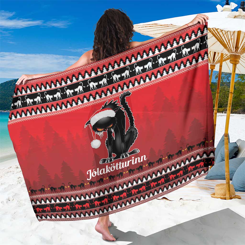 Jolakotturinn Iceland Sarong Yule Cat Merry Christmas