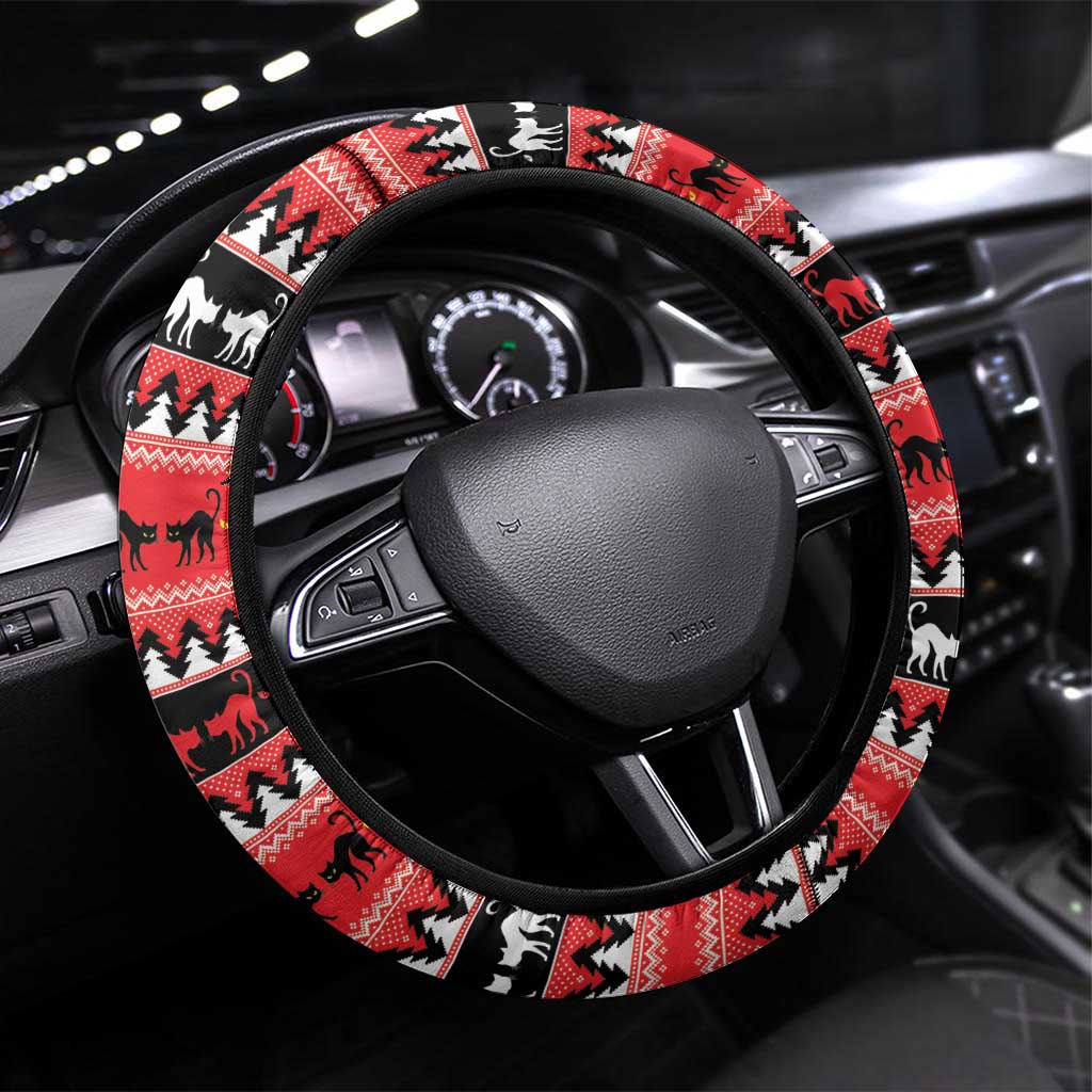 Jolakotturinn Iceland Steering Wheel Cover Yule Cat Merry Christmas