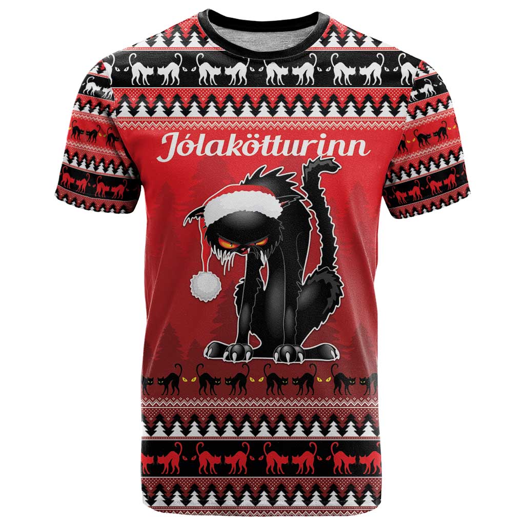 Jolakotturinn Iceland T Shirt Yule Cat Merry Christmas