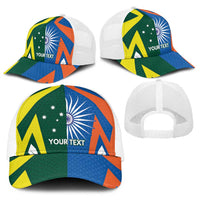 India vs Australia Personalised Baseball Net Cap Blue vs Gold Cricket Heritage - Wonder Print Shop