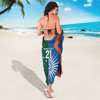 India vs Australia Custom Sarong Blue vs Gold Cricket Heritage - Wonder Print Shop
