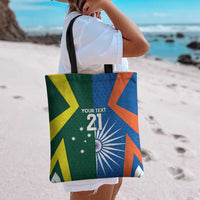 India vs Australia Custom Tote Bag Blue vs Gold Cricket Heritage - Wonder Print Shop