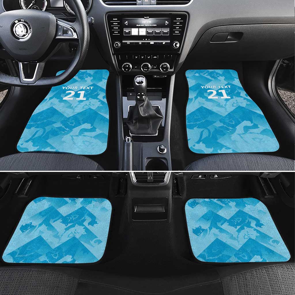 England Cricket Custom Car Mats Three Lions Inspiration LT9 - Wonder Print Shop