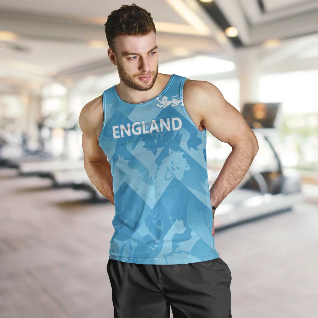 England Cricket Custom Men Tank Top Three Lions Inspiration