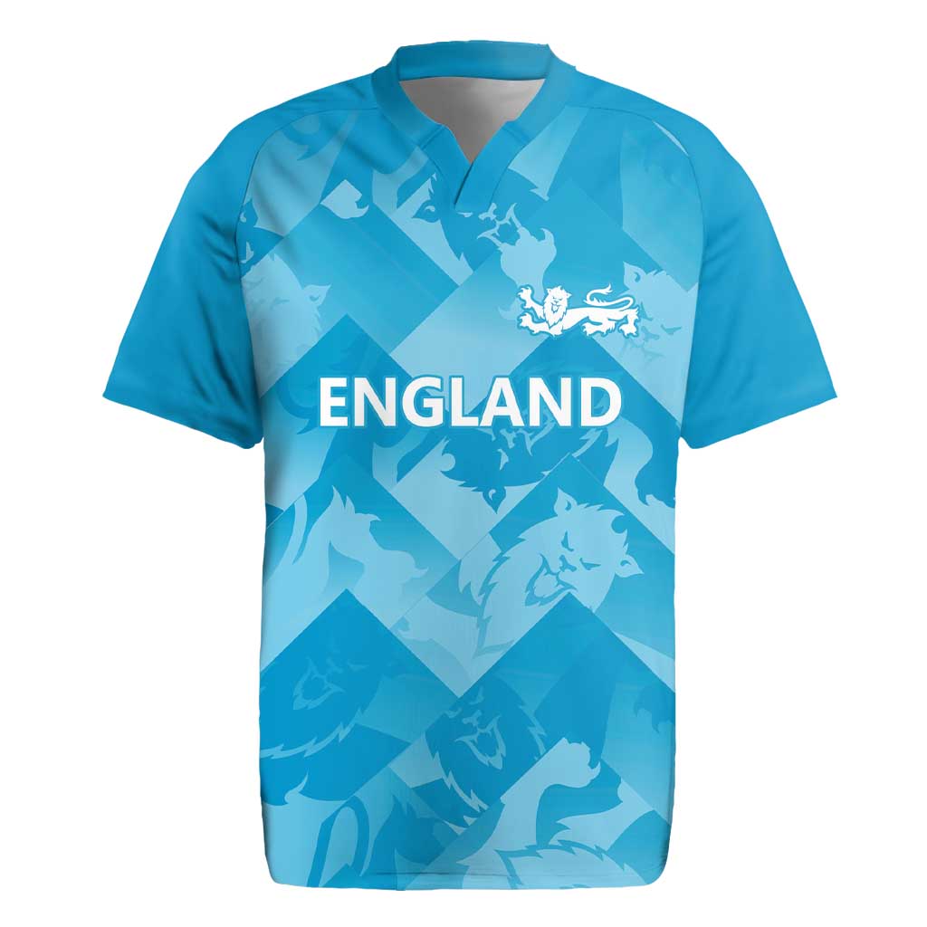 England Cricket Custom Rugby Jersey Three Lions Inspiration