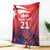 England Cricket Custom Blanket Three Lions With Flag