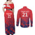 England Cricket Custom Couples Matching Off Shoulder Maxi Dress and Long Sleeve Button Shirt Three Lions With Flag LT9 - Wonder Print Shop