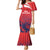 England Cricket Custom Family Matching Mermaid Dress and Hawaiian Shirt Three Lions With Flag LT9 - Wonder Print Shop