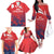 England Cricket Custom Family Matching Off The Shoulder Long Sleeve Dress and Hawaiian Shirt Three Lions With Flag - Wonder Print Shop