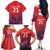 England Cricket Custom Family Matching Off The Shoulder Long Sleeve Dress and Hawaiian Shirt Three Lions With Flag - Wonder Print Shop