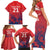 England Cricket Custom Family Matching Short Sleeve Bodycon Dress and Hawaiian Shirt Three Lions With Flag - Wonder Print Shop