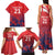 England Cricket Custom Family Matching Tank Maxi Dress and Hawaiian Shirt Three Lions With Flag - Wonder Print Shop