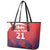 England Cricket Custom Leather Tote Bag Three Lions With Flag - Wonder Print Shop