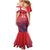 England Cricket Custom Mermaid Dress Three Lions With Flag - Wonder Print Shop