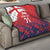 England Cricket Custom Quilt Three Lions With Flag