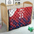 England Cricket Custom Quilt Three Lions With Flag