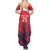 England Cricket Custom Summer Maxi Dress Three Lions With Flag