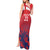 England Cricket Custom Tank Maxi Dress Three Lions With Flag