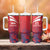 England Cricket Custom Tumbler With Handle Three Lions With Flag