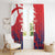 England Cricket Custom Window Curtain Three Lions With Flag