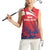 England Cricket Custom Women Sleeveless Polo Shirt Three Lions With Flag