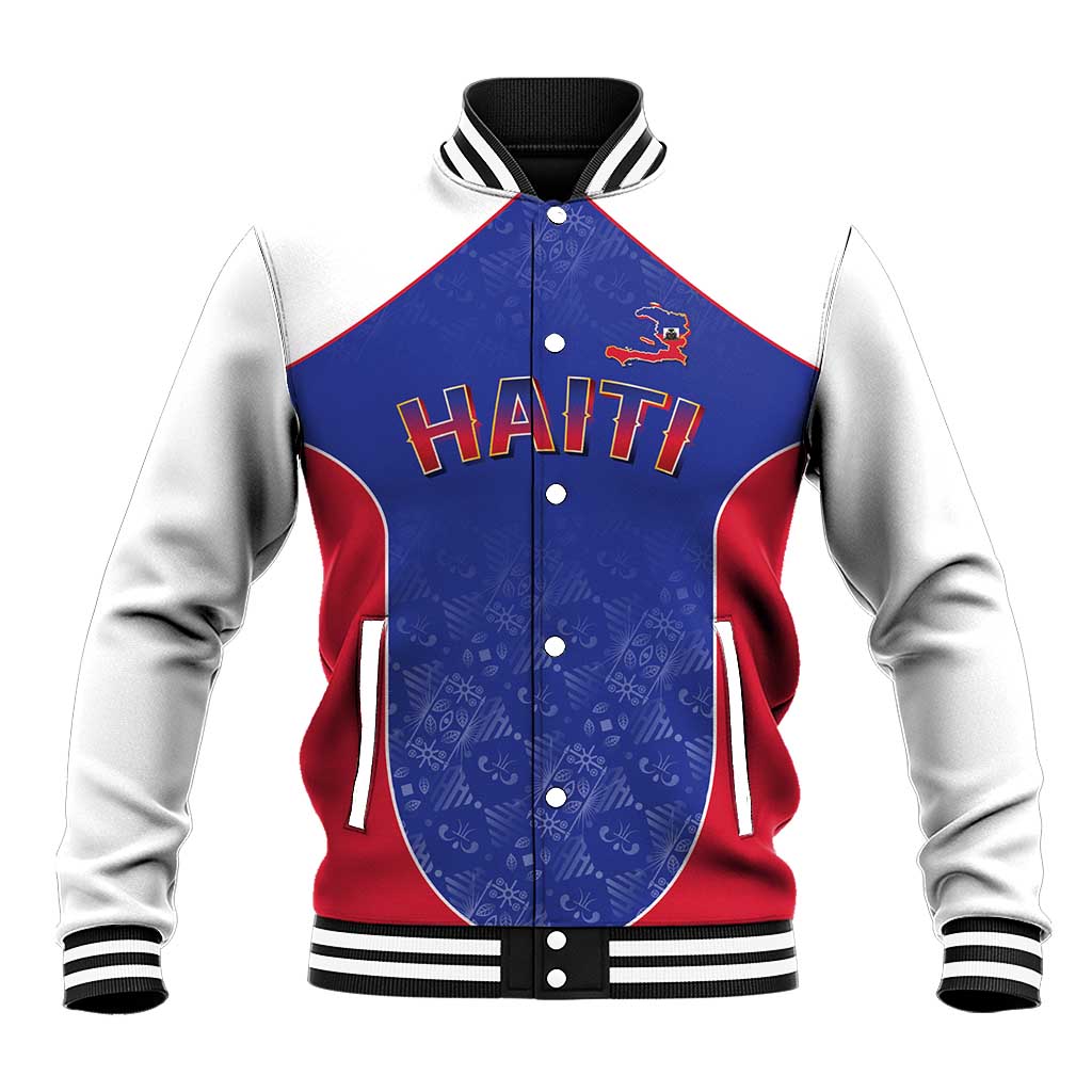 World Football 2026 Afro-Haiti Custom Baseball Jacket Together For Ayiti Blue Style - Wonder Print Shop