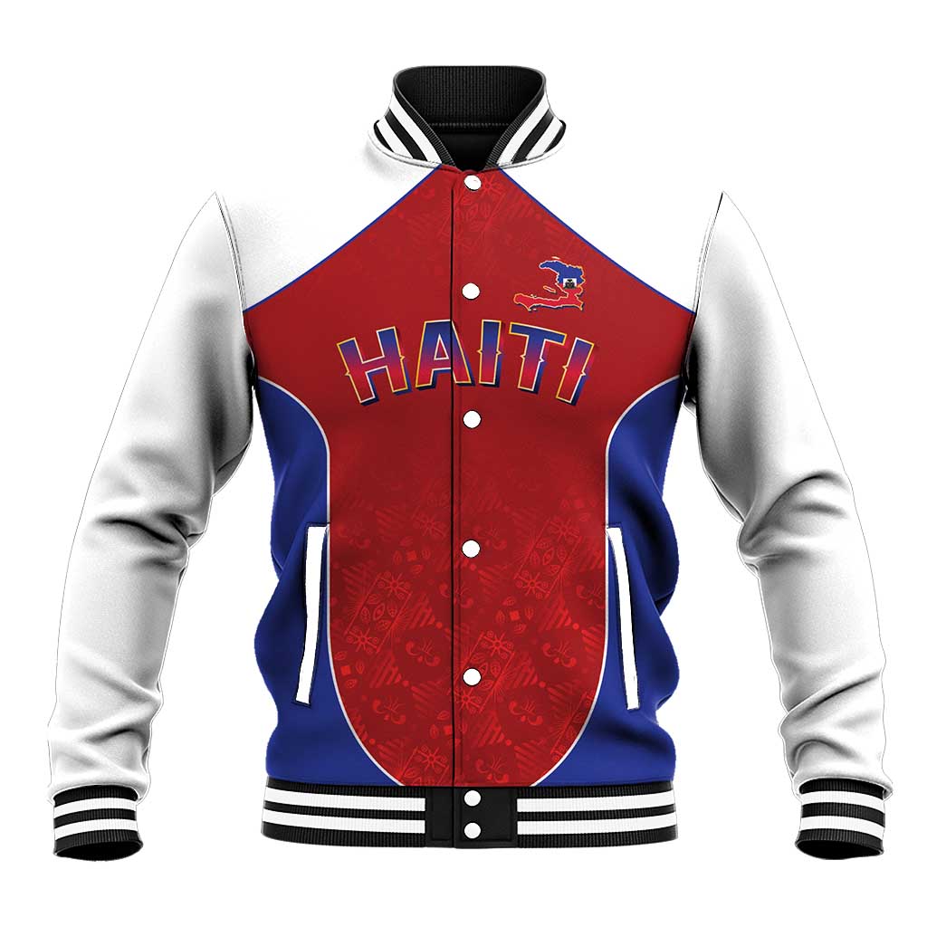 World Football 2026 Afro-Haiti Custom Baseball Jacket Together For Ayiti Red Style - Wonder Print Shop