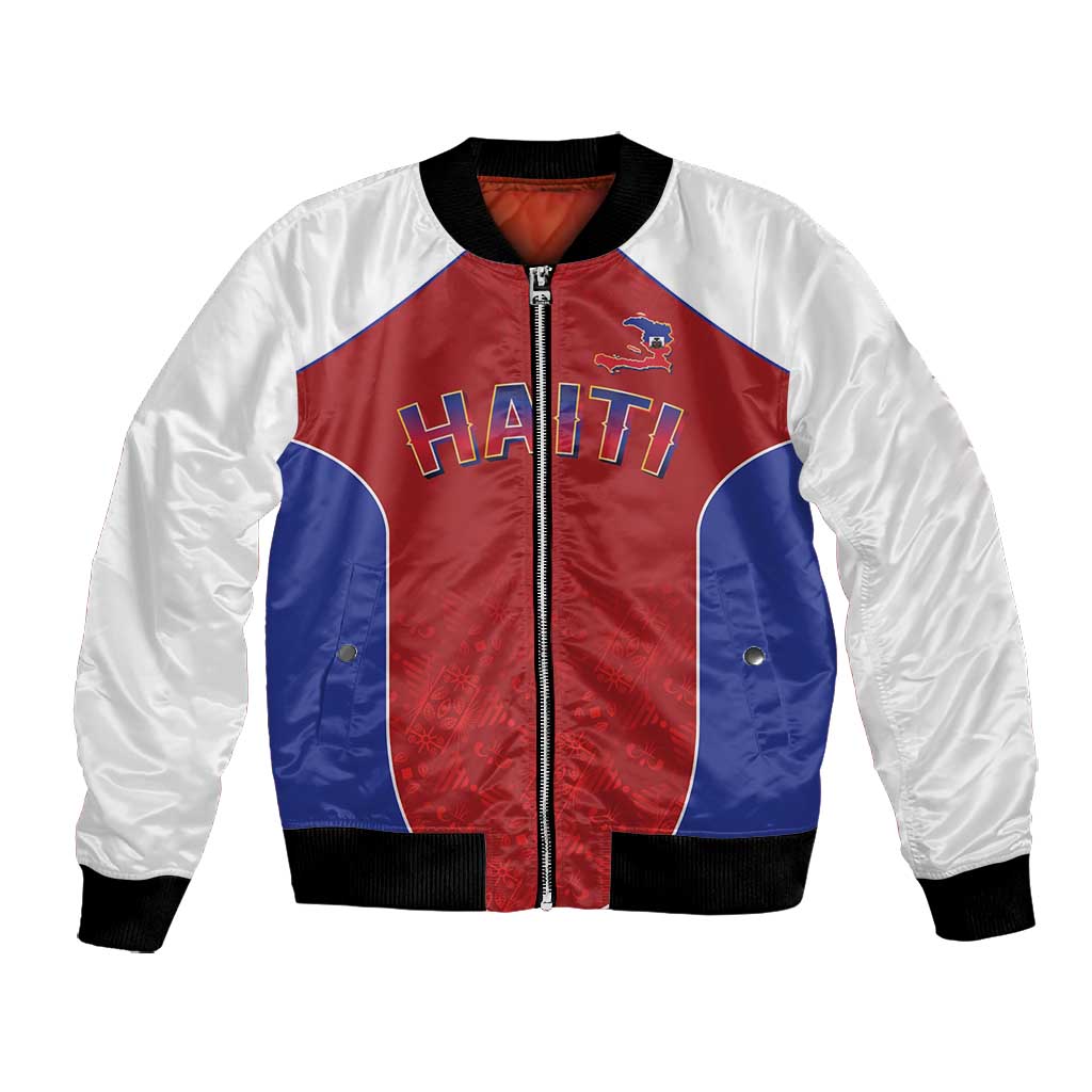 World Football 2026 Afro-Haiti Custom Bomber Jacket Together For Ayiti Red Style - Wonder Print Shop