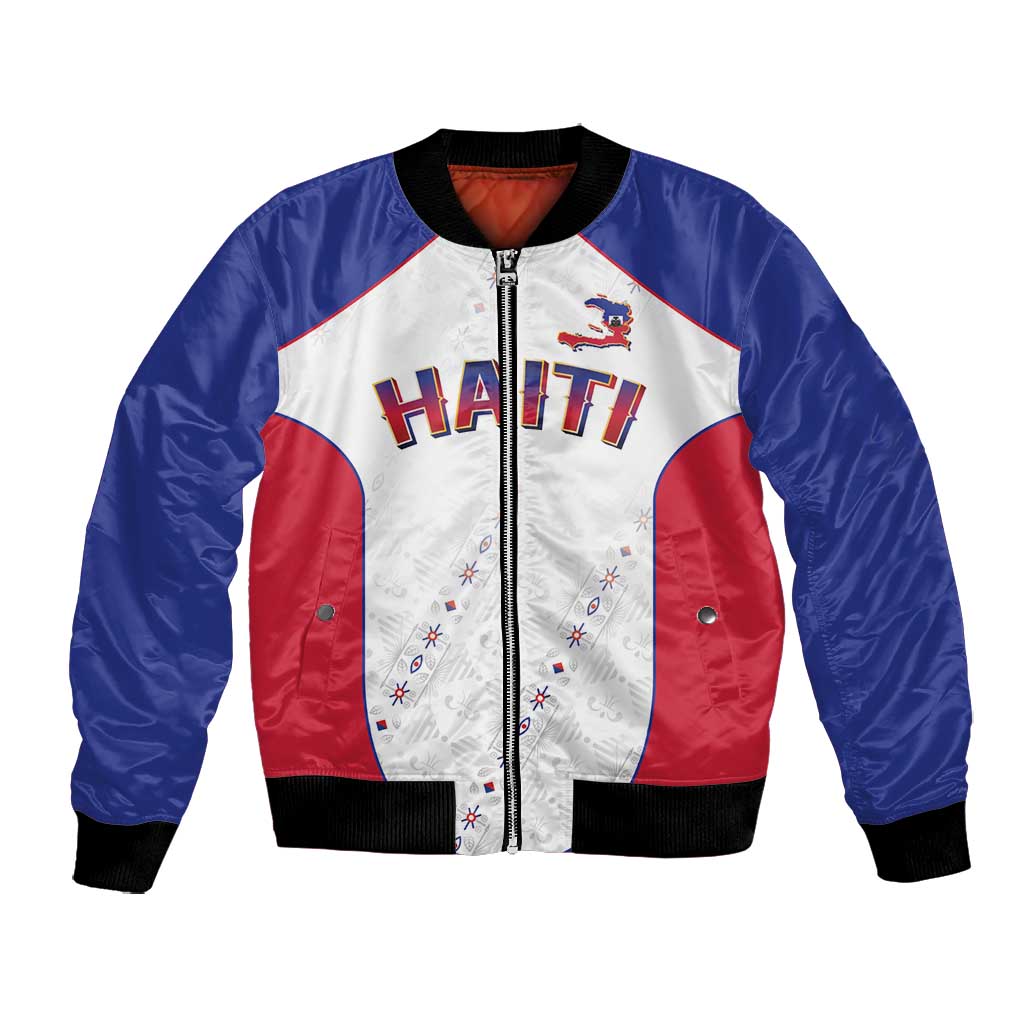 World Football 2026 Afro-Haiti Custom Bomber Jacket Together For Ayiti White Style - Wonder Print Shop