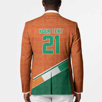 World Football 2026 Ivory Coast Custom Blazer African Adinkra Pattern - Wonder Print Shop