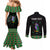 Personalized Dominica Sisserou Parrot Simple Style Couples Matching Mermaid Dress and Long Sleeve Button Shirt