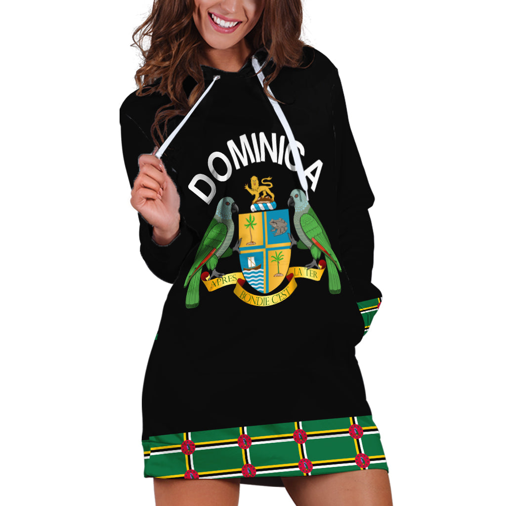 Personalized Dominica Sisserou Parrot Simple Style Hoodie Dress - Wonder Print Shop