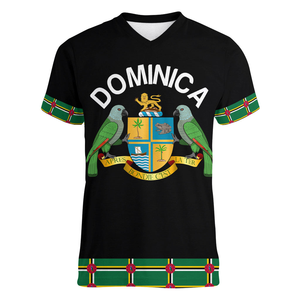 Personalized Dominica Sisserou Parrot Simple Style Women V Neck T Shirt - Wonder Print Shop