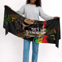 Legend Bob Get Up Stand Up Simple Headwrap Black Jamaican Reggae Multicolored