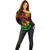 Rastafarian Lion Legend Bob Off Shoulder Sweater Reggae Festival Sketch Portrait - Wonder Print Shop