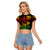 Rastafarian Lion Legend Bob Raglan Cropped T Shirt Reggae Festival Sketch Portrait - Wonder Print Shop