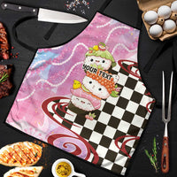 Personalized Japanese Kawaii Sushi Roll Apron Wagara Palaka Pattern