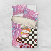Personalized Japanese Kawaii Sushi Roll Bedding Set Wagara Palaka Pattern