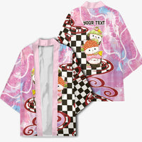 Personalized Japanese Kawaii Sushi Roll Kimono Wagara Palaka Pattern