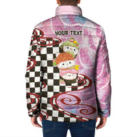 Personalized Japanese Kawaii Sushi Roll Padded Jacket Wagara Palaka Pattern